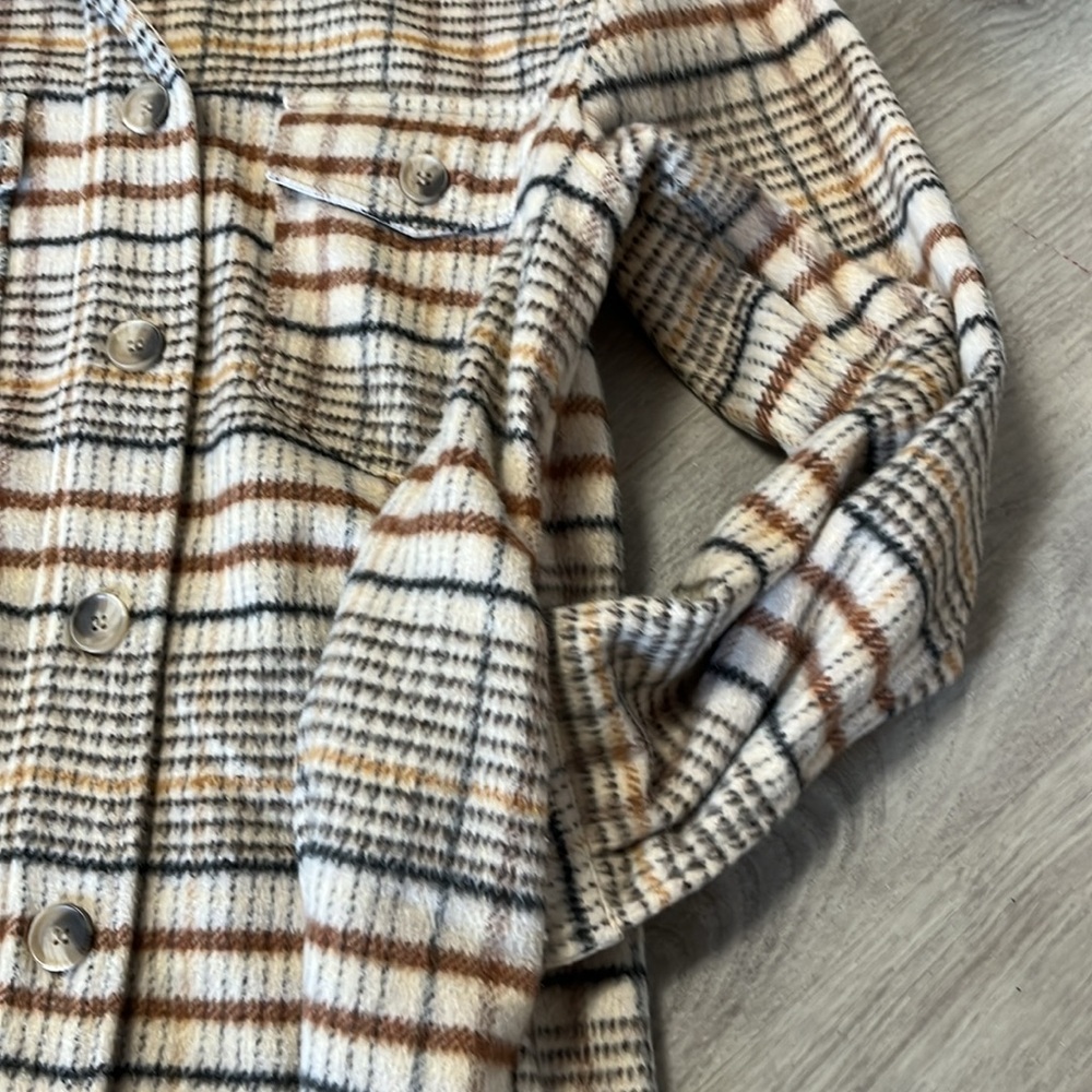 Joie Light Weight Plaid Button-Up Jacket. - image 6